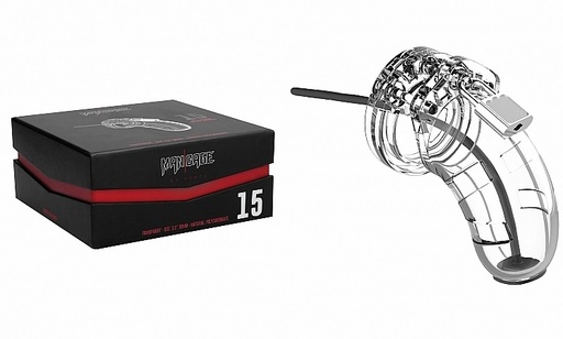 [MCG015TRA] MAN CAGE Model 15 Chastity 3.5" Cage with Silicon