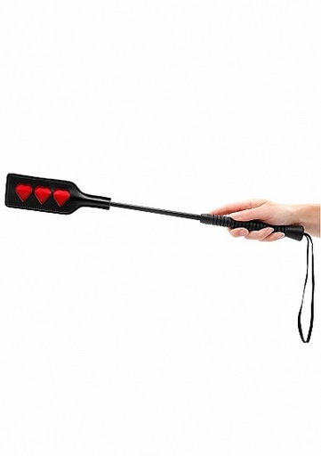 [OU415BLK] Ouch! Crop - Heart - Large