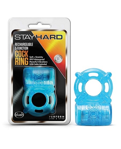 [BL-31902] STAY HARD COCK RING RECHARGABLE