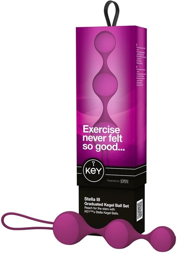 KeY STELLA III Graduated Kegel Ball Set Rosa