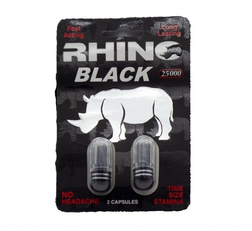 [SA269-2] RHINO BLACK 25000 - 2 Capsulas