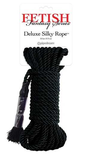 FETISH Fantasy Series Deluxe Silky Rope - Negro