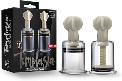 [BL-49991] Temptasia - Clit and Nipple Large Twist Suckers - 2 pieces