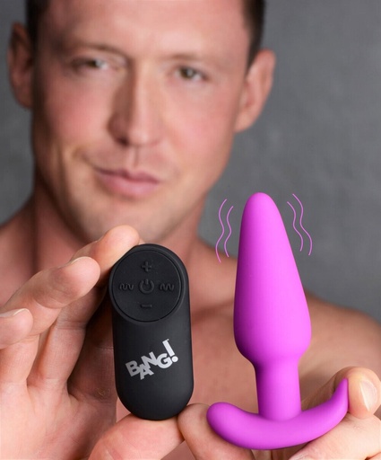 Bang! - 21X Vibrating Silicone Butt Plug
w/Remote Control