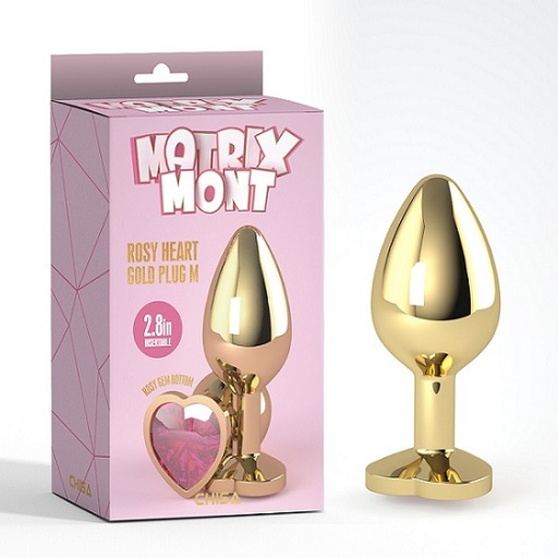 [CN-941412276] MATRIX MONT - Rosy Heart Gem Plug M