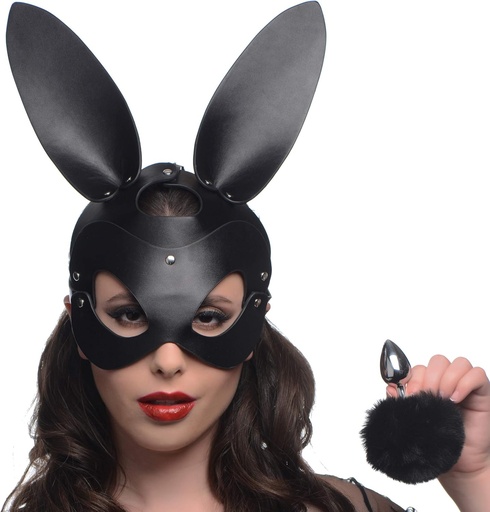 [AG201] TAILZ - BUNNY TAIL ANAL PLUG & MASK SET
