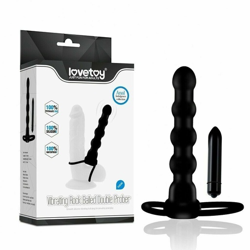 [LV2619] LOVETOY Vibrating Rock Balled Double Prober