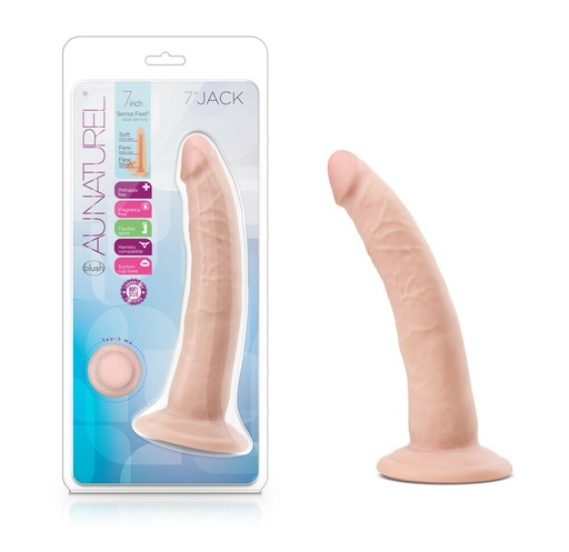 [BL-12723 - Vanilla] Au Naturel 7" Jack Sensa Feel Dildo