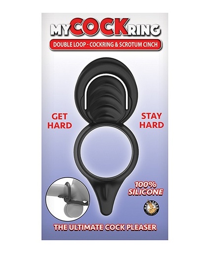 [NT3006] MY COCK RING DOUBLE LOOP-COCKRING & SCROTUM CINCH