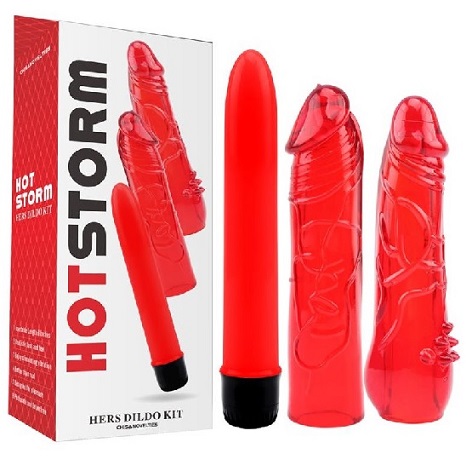 [CN-134714637] HOT STORM HERS DILDO KIT