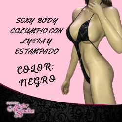 [1021] Columpio Body Negro de gamuza con circulos plateados