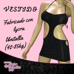 [1022] Vestido de Tirantes con abertura y espalda abierta