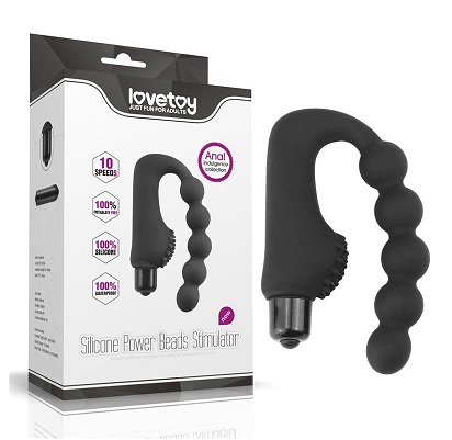 [LV2608] LOVETOY Silicone Power Beads Stimulator