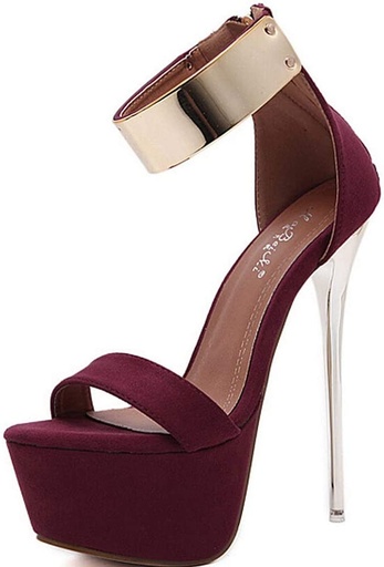 Zapatilla Sky High Stiletto Heel Pumps Vino
